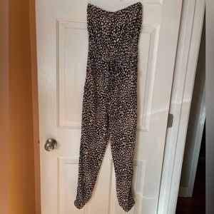 Willow & Root Women's Black and Tan Jumpsuit - XS